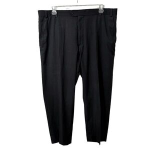 GEORGE MENS DRESS SLACKS FLAT FRONT, SIZE 44X30 A POLESTER BLEND.